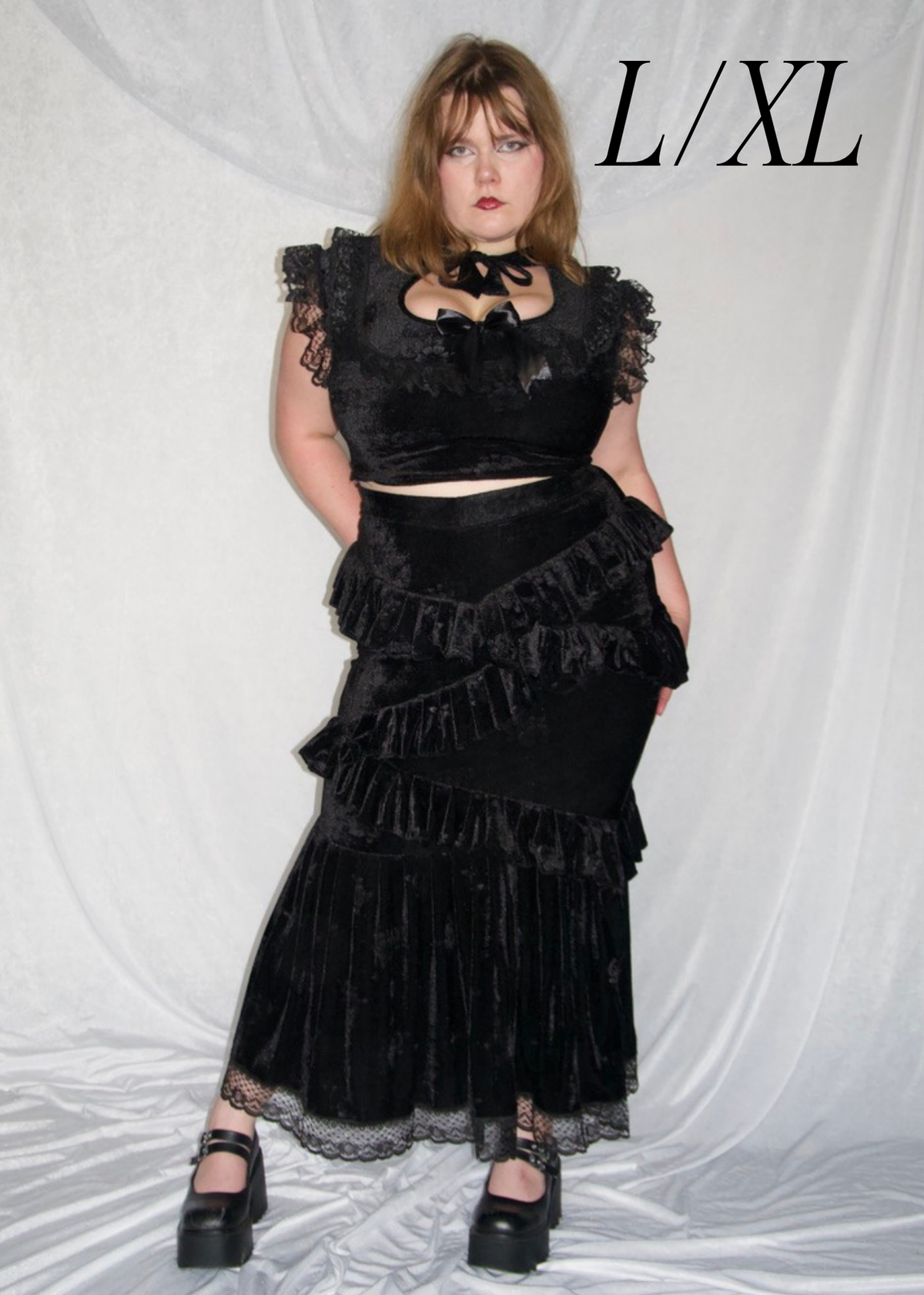 Evangeline Top and Skirt Set - Model 161 cm, Size L - FM2U