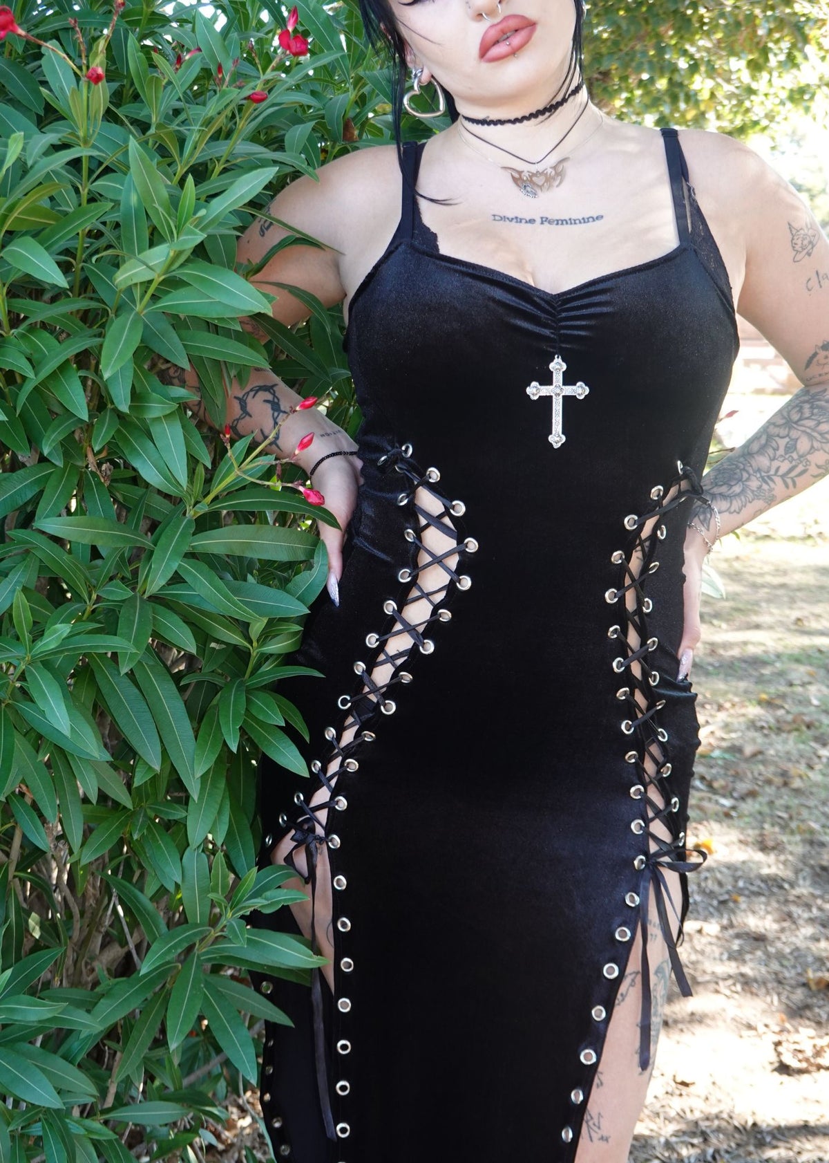 Ravencross Dress (Black) - Model 175 cm, Size 10 - FM2U