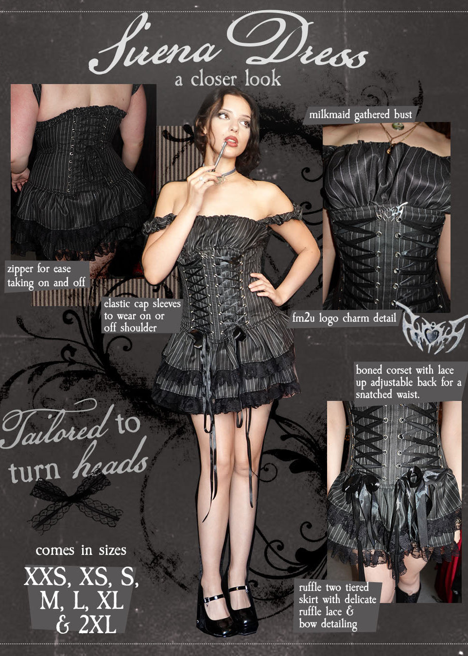 Sirena Mini Dress - Model 165 cm, Size XS - FM2U