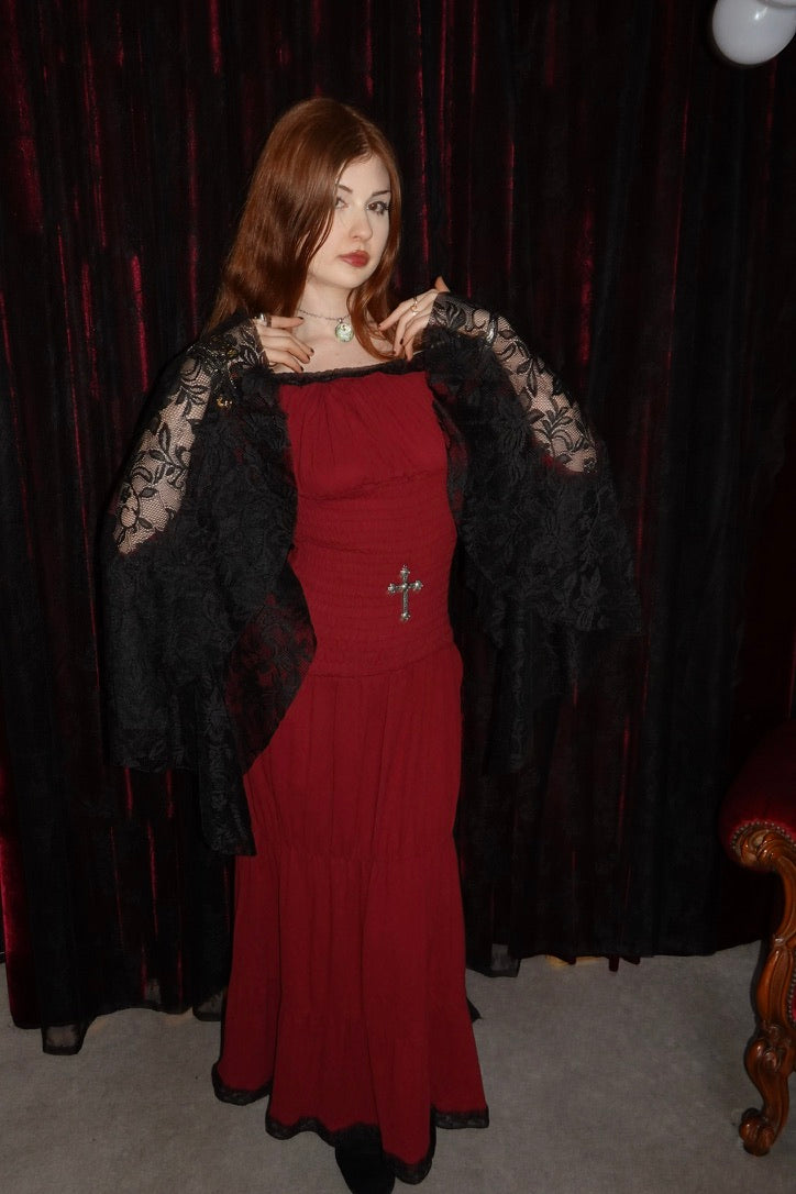 MILKMAID DRESS - MAXI (BLOOD)