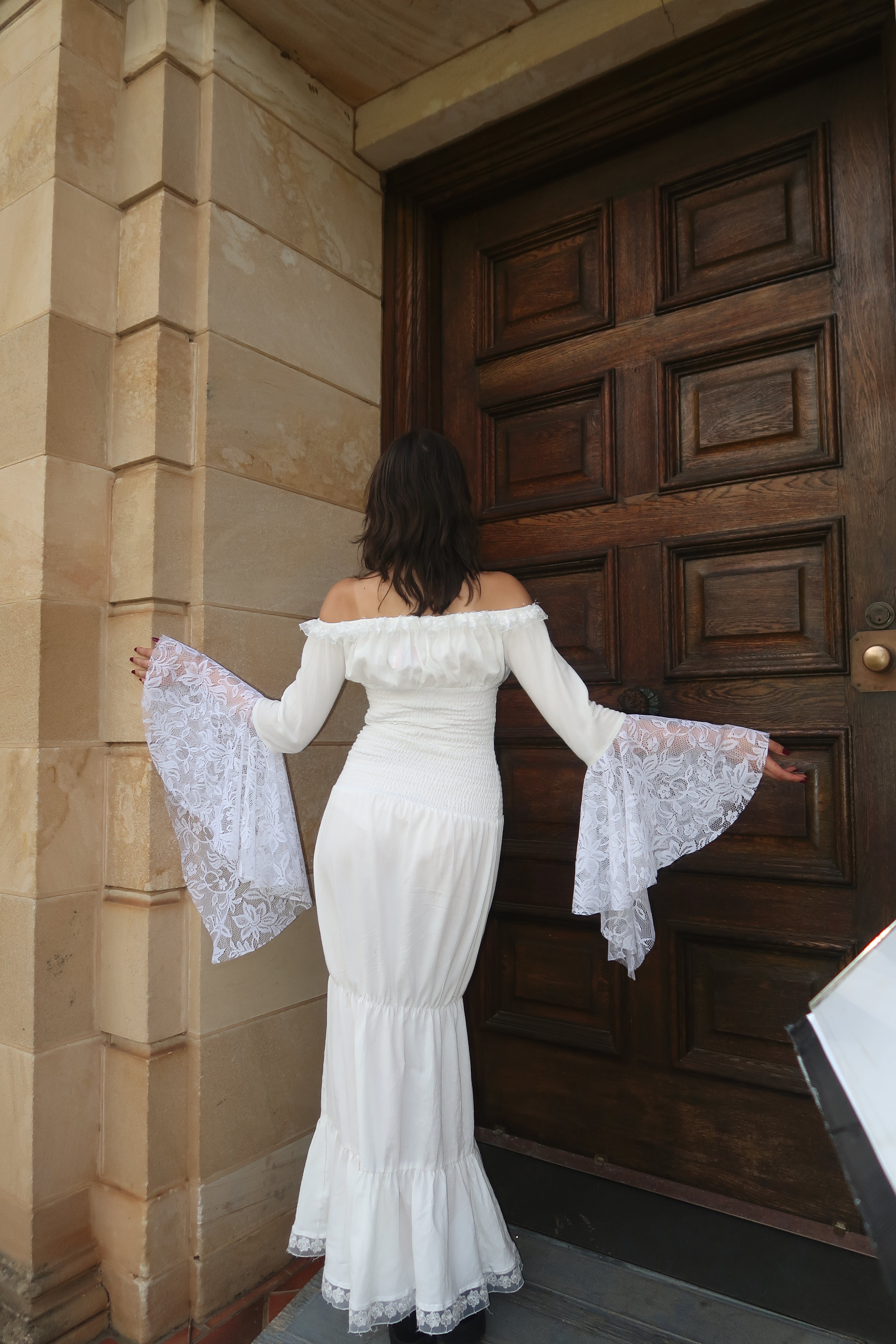 MILKMAID DRESS - MAXI (IVORY)