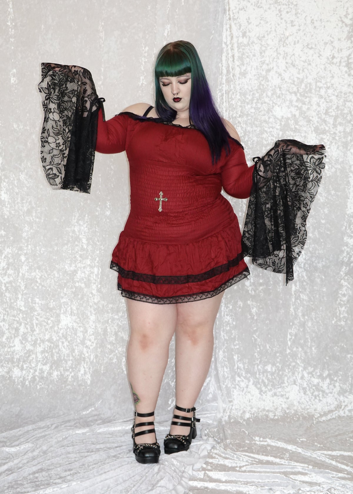 Red Mini Milkmaid (SAMPLE) | Model 162cm, Size XL - FM2U