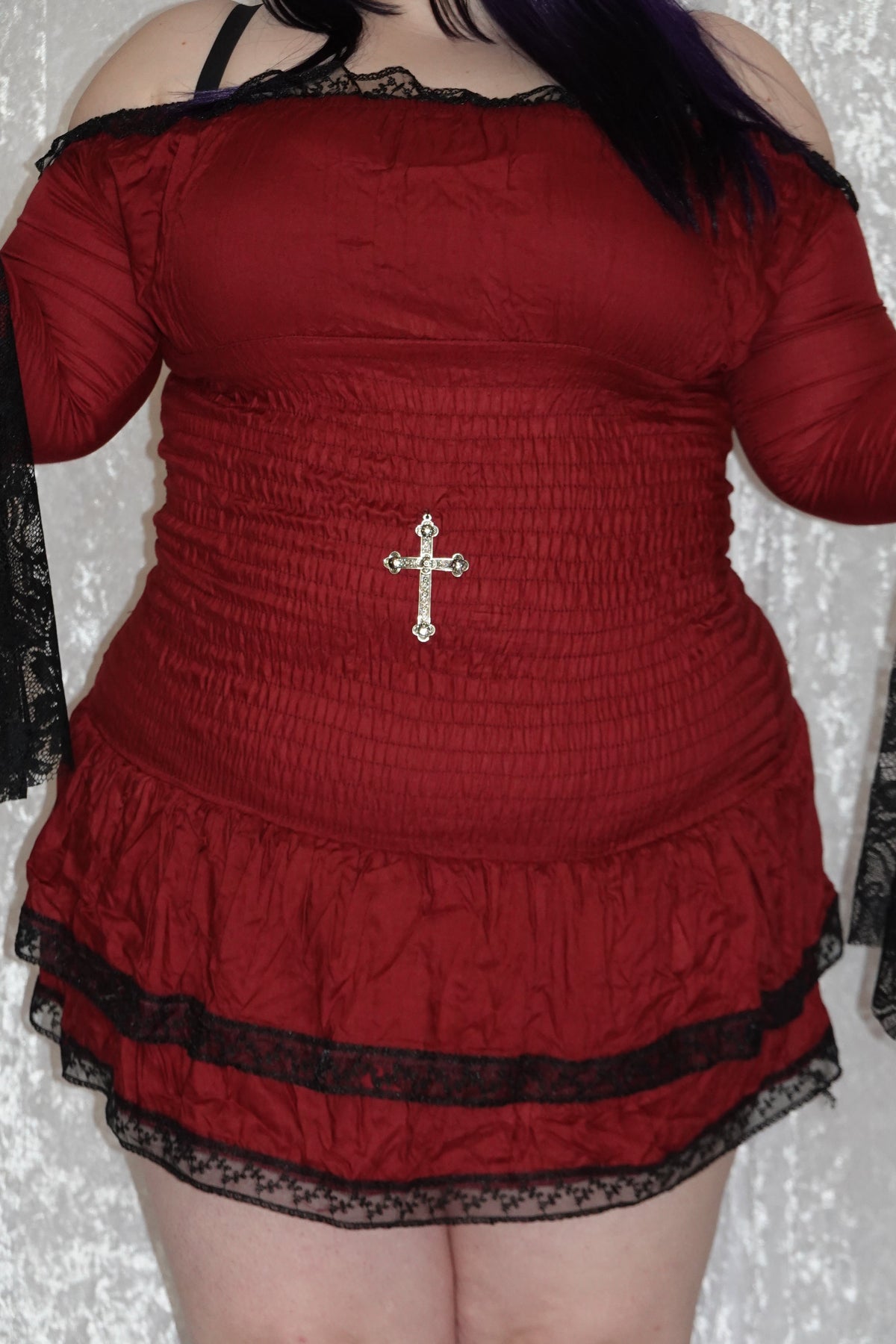 Red Mini Milkmaid (SAMPLE) | Model 162cm, Size XL - FM2U