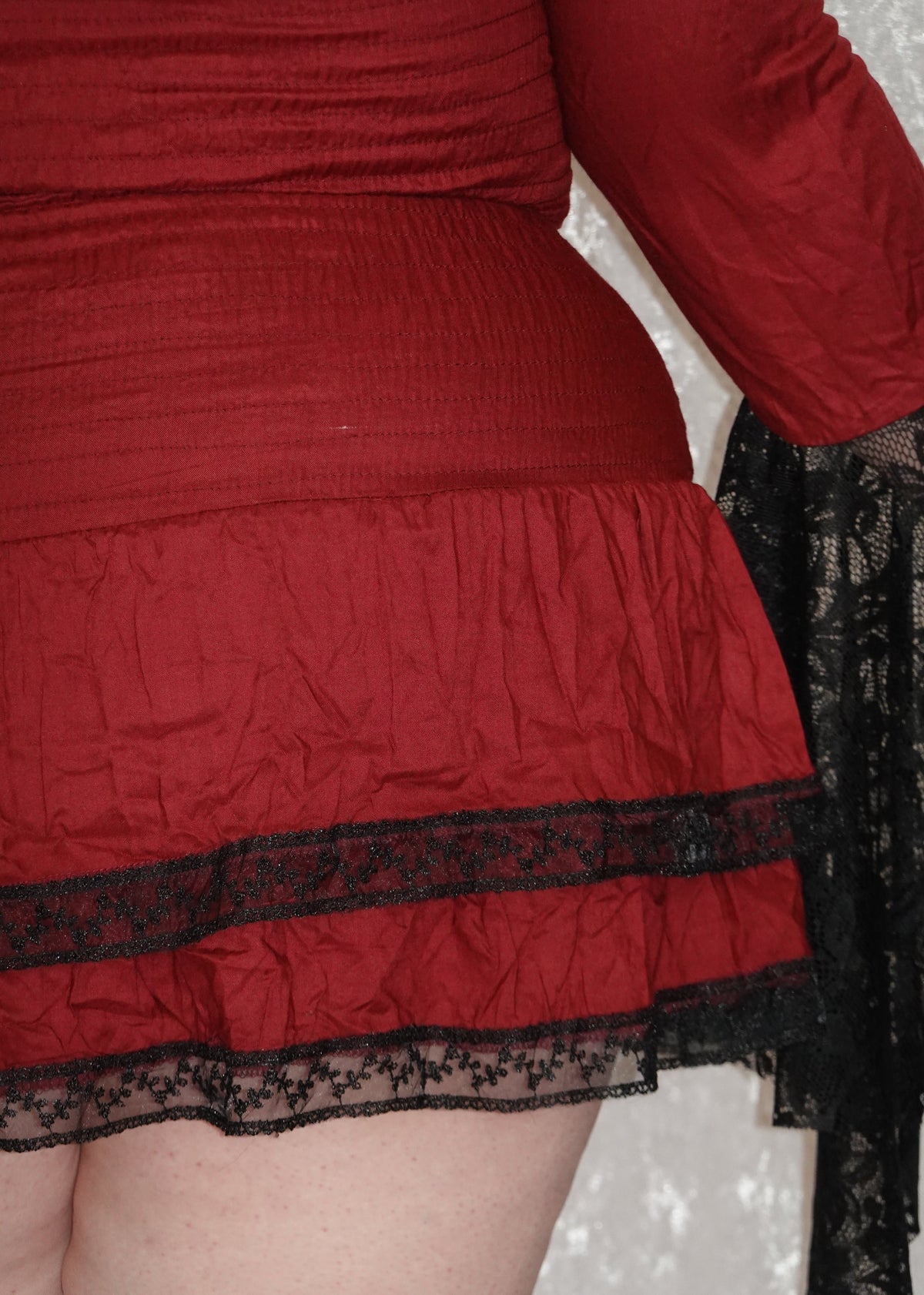 Red Mini Milkmaid (SAMPLE) | Model 162cm, Size XL - FM2U