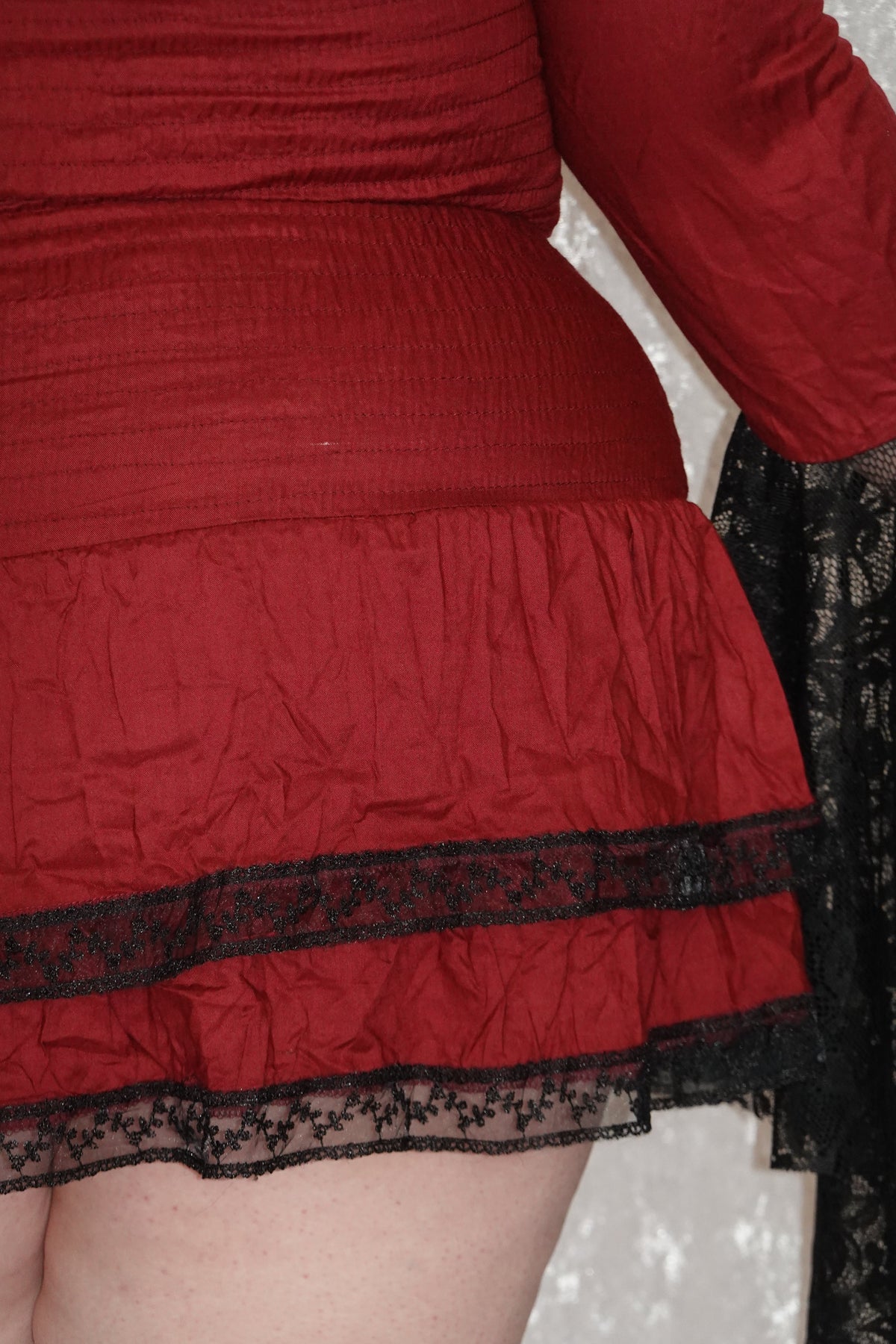 Red Mini Milkmaid (SAMPLE) | Model 162cm, Size XL - FM2U