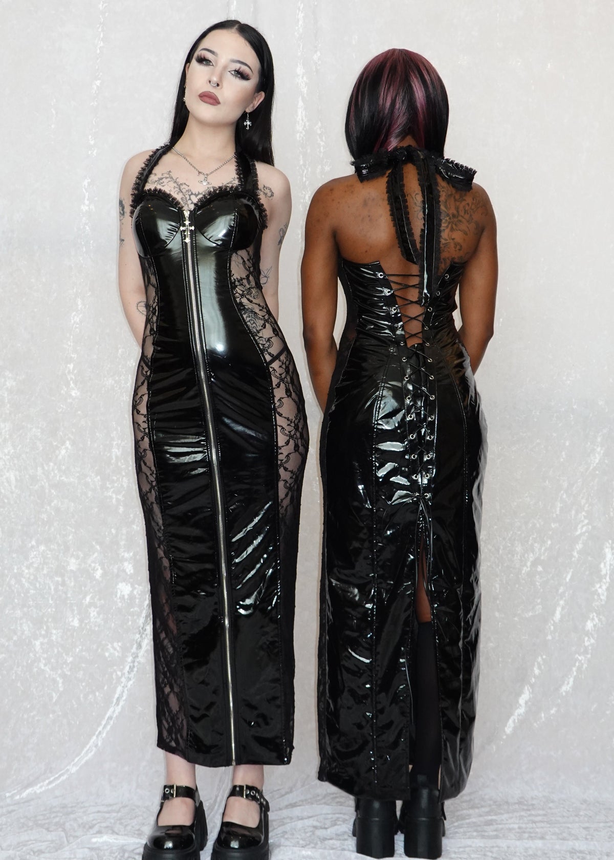 Belladonna Dress - Model (L) 172 cm, Size XS - Model (R) Model 160 cm, Size S - FM2U