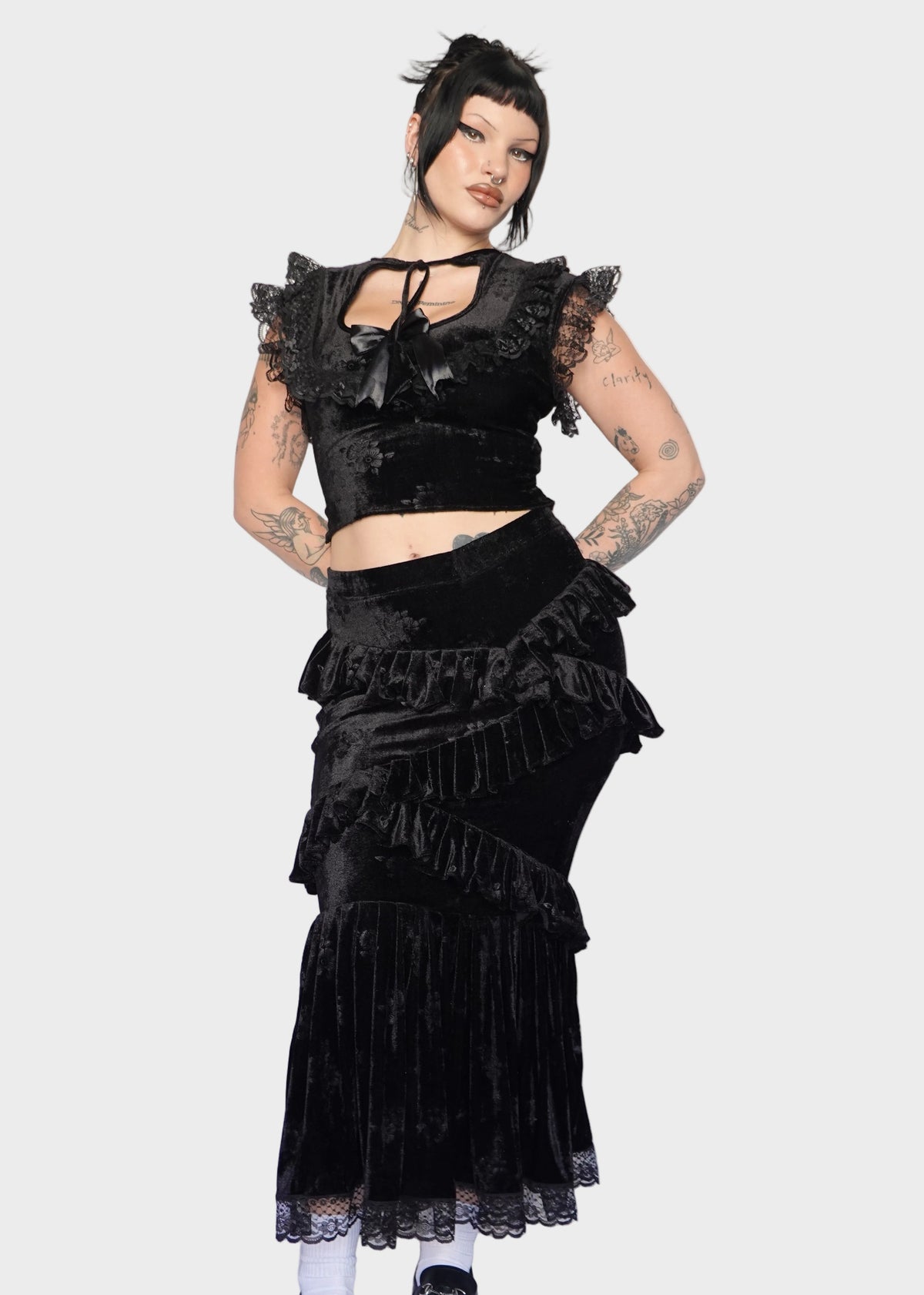 Evangeline Top and Skirt Set - Model 175 cm, Size M - FM2U
