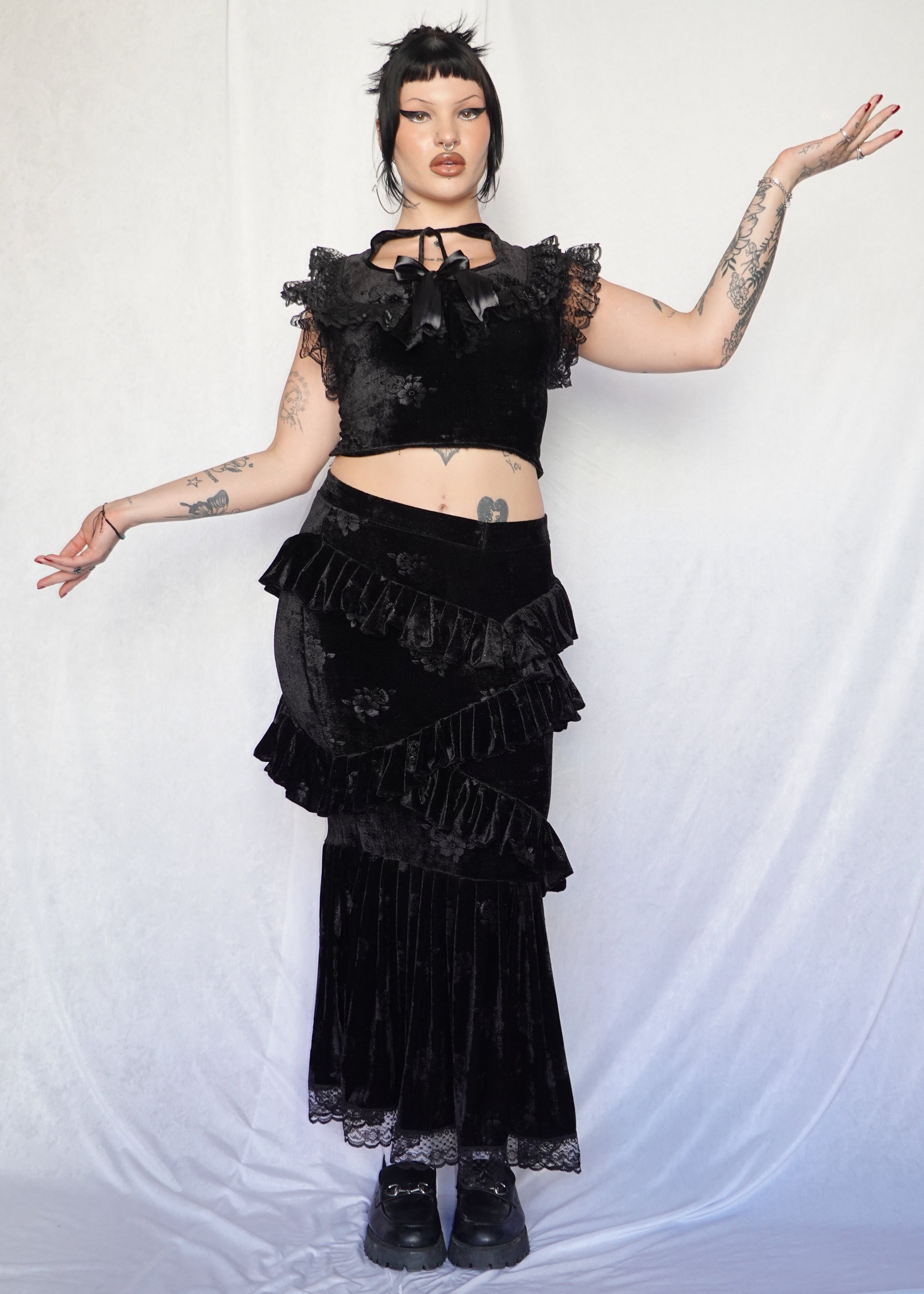 Evangeline Top and Skirt Set - Model 175 cm, Size M - FM2U