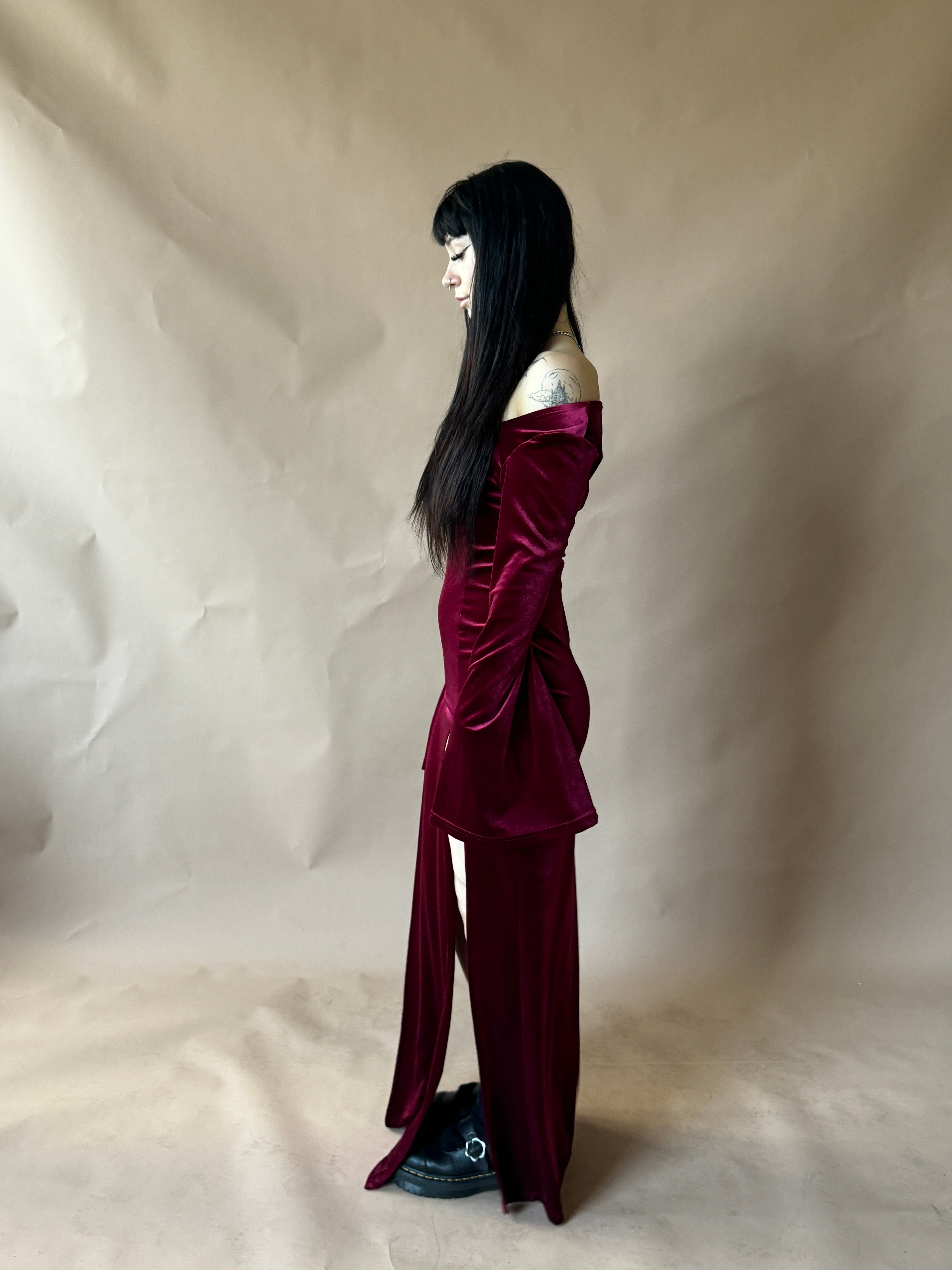 MORTICIA DRESS (BLOOD)