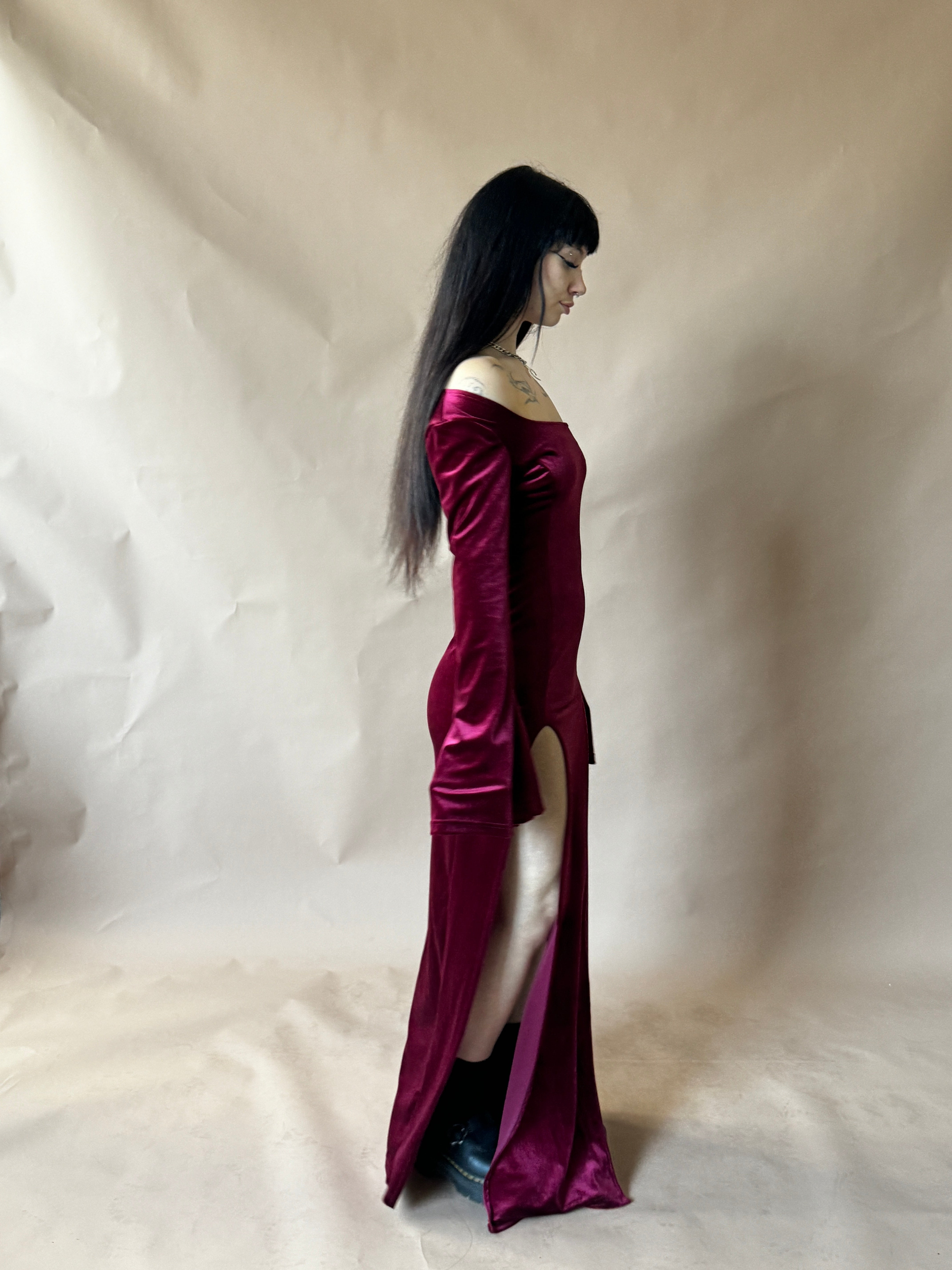 MORTICIA DRESS (BLOOD)