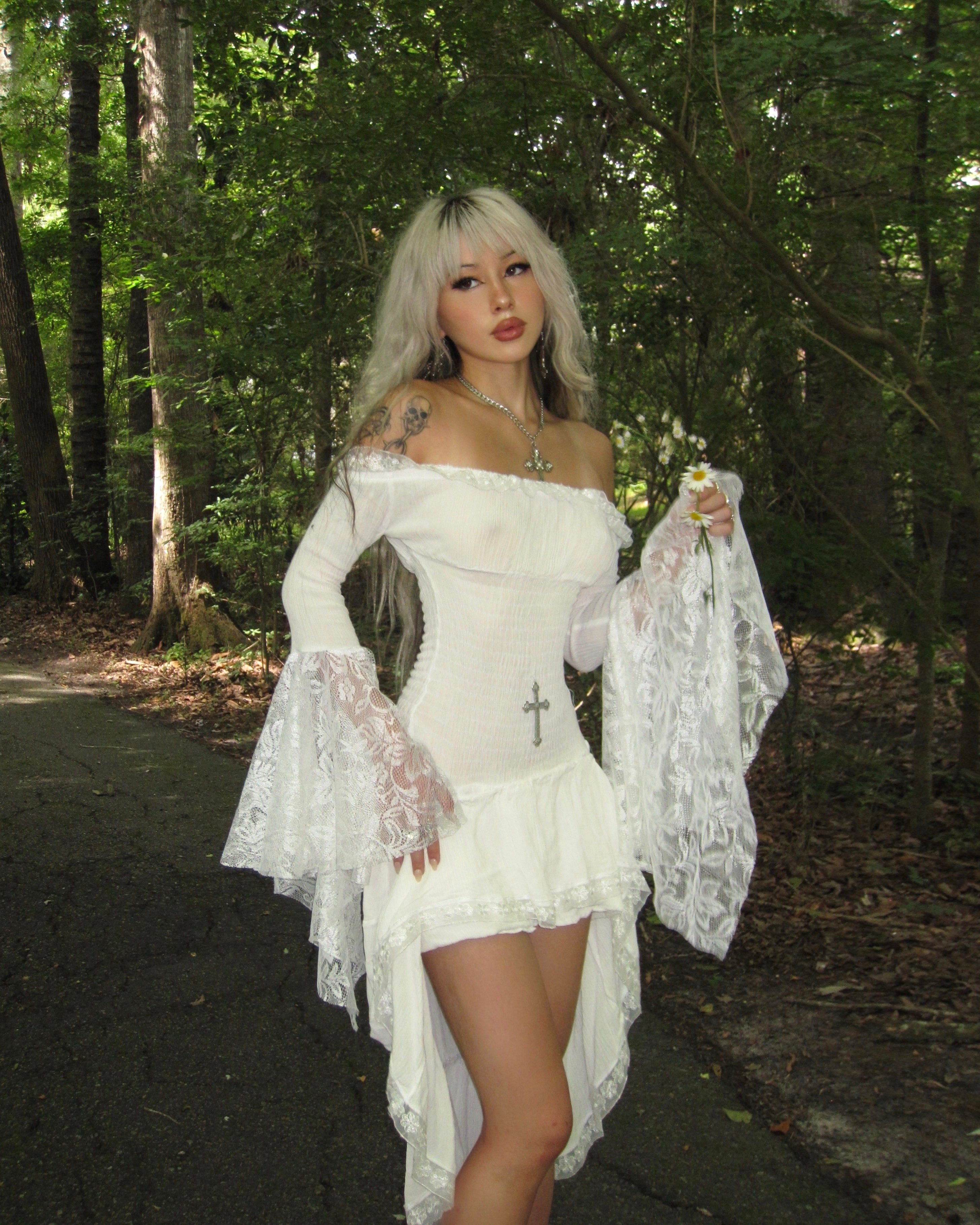 MILKMAID DRESS - MAXI (IVORY)