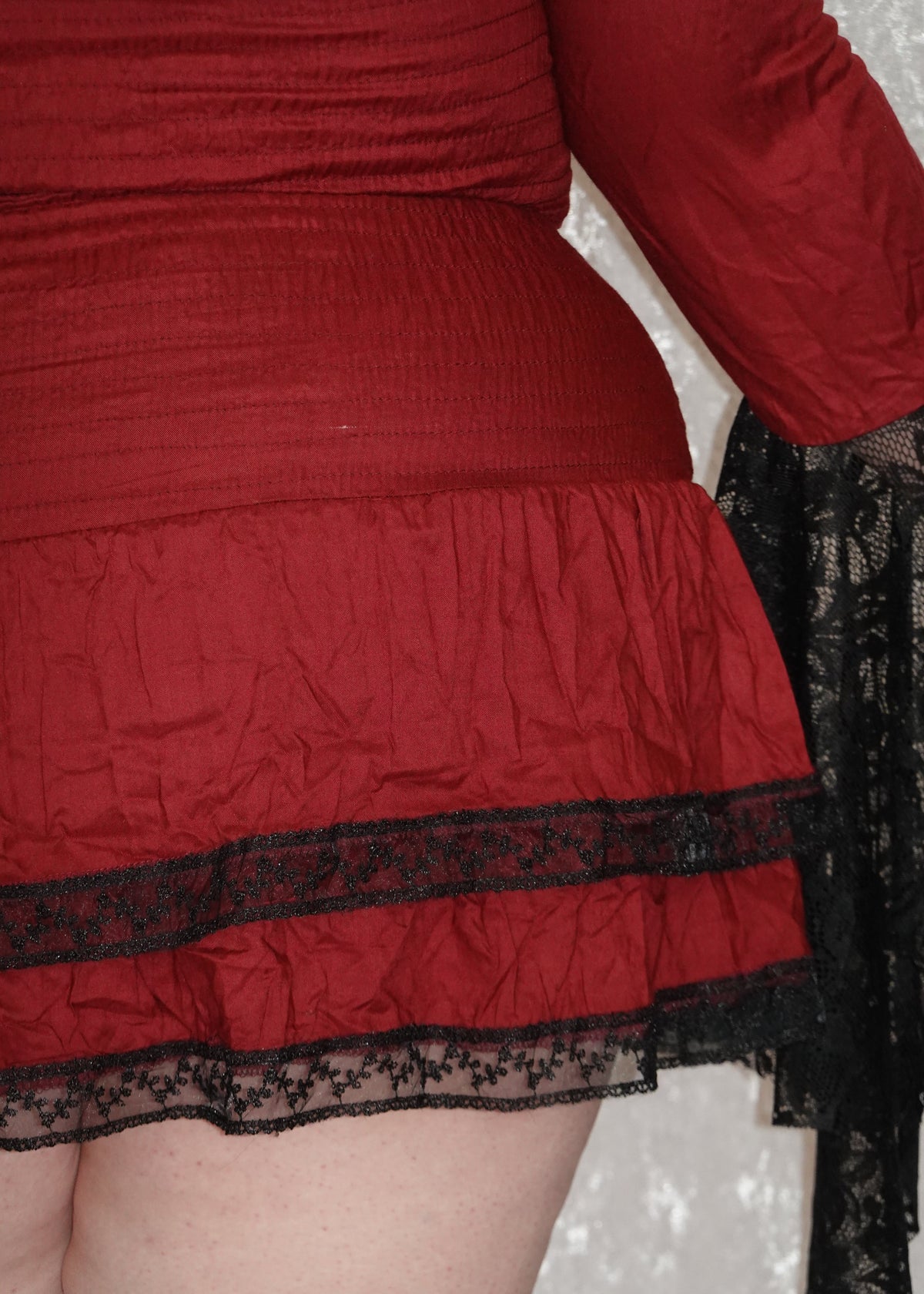 Red Mini Milkmaid (SAMPLE) | Model 162cm, Size XL - FM2U