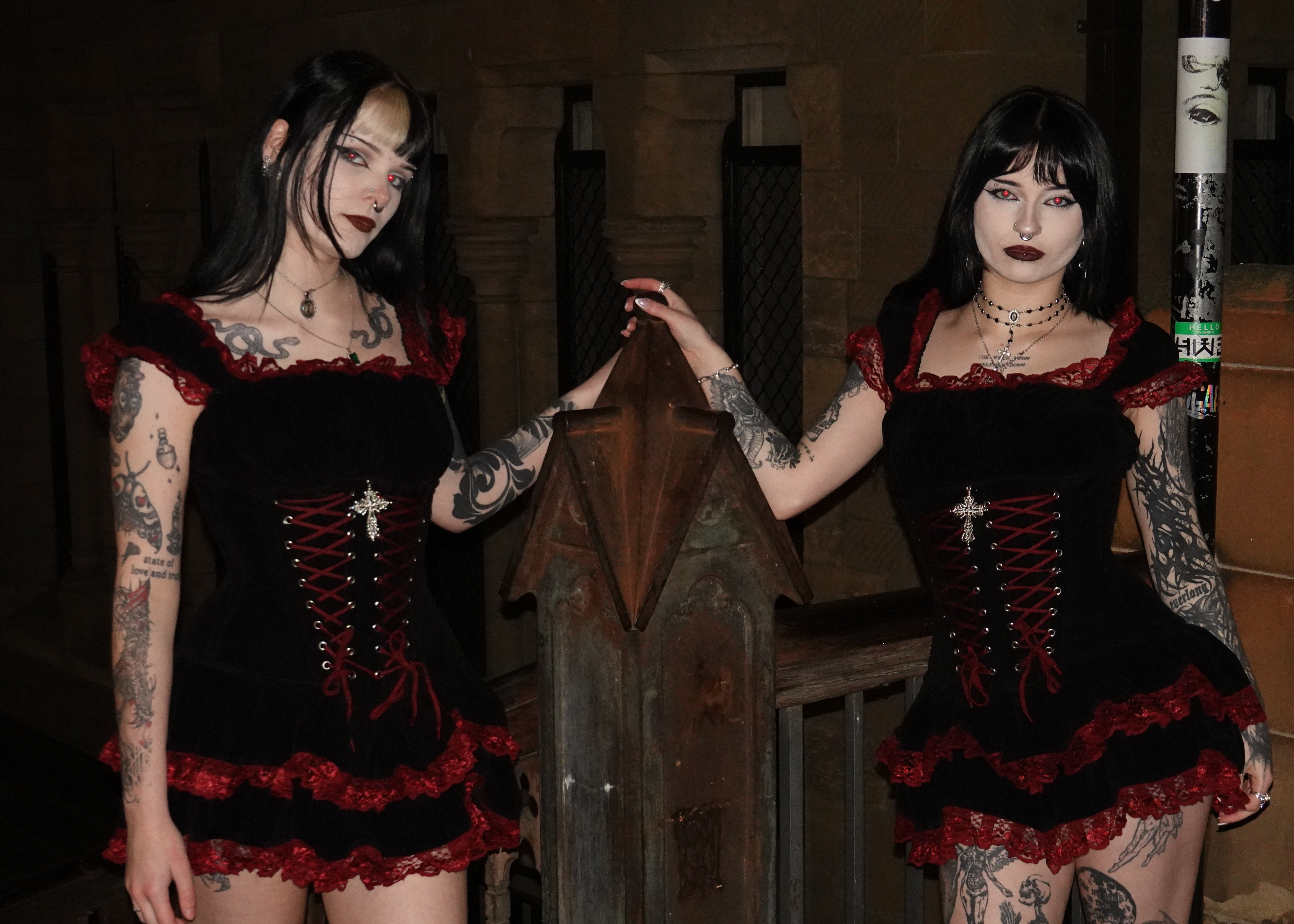 Dolly Mini Dress Blood - Models 165-170 cm, both Size S - FM2U